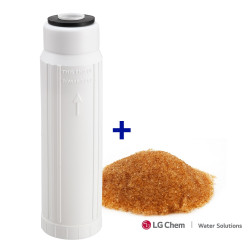 Coluna deionizadora 10" x 2.1/2", resina mista 40/60 LG NanoH2O GMB-300
