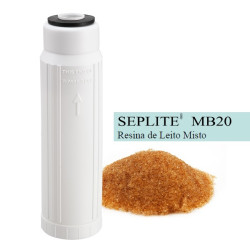 Coluna deionizadora 10" x 2.1/2", resina mista 40/60 Seplite MB20 Coluna deionizadora 10" x 2.1/2", resina mista 40/60 Seplite MB20