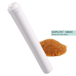 Coluna deionizadora 20" x 2.1/2", resina mista 40/60 Seplite MB20 Coluna deionizadora 20" x 2.1/2", resina mista 40/60 Seplite MB20