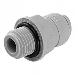 Conector reto engate rápido 3/8" x rosca macho 3/8" BSP Conector reto engate rápido 3/8" x rosca macho 3/8" BSP
