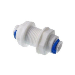 Conector bulkhead engates 1/4” x 1/4” x rosca externa 16,5 mm Conector bulkhead engates 1/4” x 1/4” x rosca externa 16,5 mm