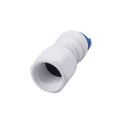 Conector reto rosca fêmea 1/4" x engate rápido mangueira 1/4" Conector reto rosca fêmea 1/4" x engate rápido mangueira 1/4"
