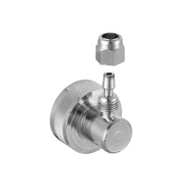 Caps cromado rosca interna 3/4" e saída lateral para mangueira de 1/4" Caps cromado rosca interna 3/4" e saída lateral para mangueira de 1/4"