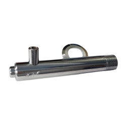 Válvula RVA escolar 13cm cromada, com regulagem e canopla Válvula RVA escolar 13cm cromada, com regulagem e canopla