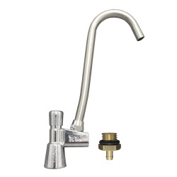 Válvula copo giratória em latão cromado, para bebedouros de pressão, RVA Válvula copo giratória em latão cromado, para bebedouros de pressão, RVA