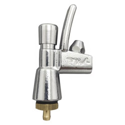 Válvula jato com protetor em latão cromado, para bebedouros de pressão, RVA Válvula jato com protetor em latão cromado, para bebedouros de pressão, RVA