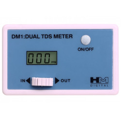 Medidor de TDS digital duplo DM-1, em linha, HM Digital Medidor de TDS digital duplo DM-1, em linha, HM Digital