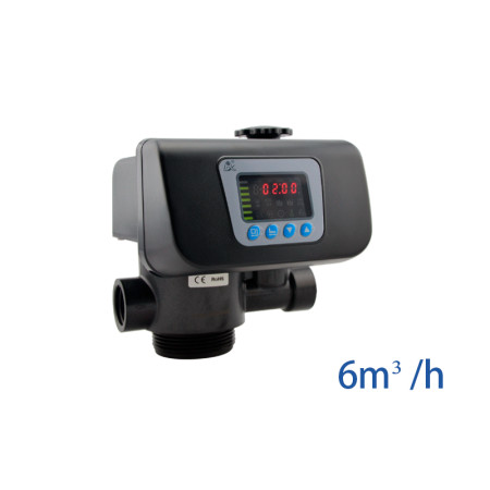 Válvula automática Runxin F67B1-A para filtro, por tempo, 6 m³/h, base 2.5"