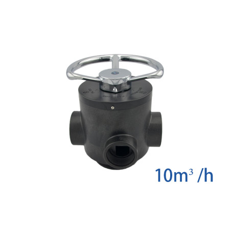 Válvula manual Runxin N56D para filtro, 10 m³/h, conexão 2", base 4"