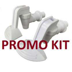 Kit de torneiras Latina para aparelhos PA335/BR335 e similares, cor branca Kit de torneiras Latina para aparelhos PA335/BR335 e similares, cor branca