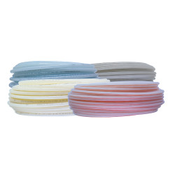 Mangueira/tubo PEBD 3/8", natural listra amarela, metro, Parker Mangueira/tubo PEBD 3/8", natural listra amarela, metro, Parker