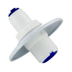 Niple plástico IBBL de engate rápido, rosca 1/2", com redutor de vazão Niple plástico IBBL de engate rápido, rosca 1/2", com redutor de vazão