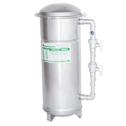 Filtro central de areia (quartzo) com carvão em inox 800 l/h - Acquamais Filtro central de areia (quartzo) com carvão em inox 800 l/h - Acquamais