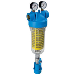 Filtro de água autolimpante Atlas Hydra, conexões 3/4", filtro nylon 90 micra, 2 manômetros Filtro de água autolimpante Atlas Hydra, conexões 3/4", filtro nylon 90 micra, 2 manômetros