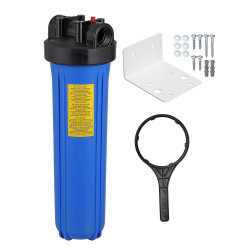 Carcaça BIG BLUE 20", conexões de 1.1/2", com chave e suporte Carcaça BIG BLUE 20", conexões de 1.1/2", com chave e suporte