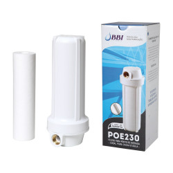 Filtro de entrada para caixa d'água BBI POE 230, 9.3/4", rosca 3/4" metálica Filtro de entrada para caixa d'água BBI POE 230, 9.3/4", rosca 3/4" metálica