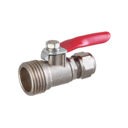 Registro metálico mini válvula de esfera rosca 1/2" x espigão mangueiras 3/8" Registro metálico mini válvula de esfera rosca 1/2" x espigão mangueiras 3/8"