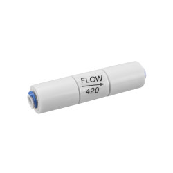 Restritor de fluxo para osmose reversa 420 cc, membranas de 100 GPD Restritor de fluxo para osmose reversa 420 cc, membranas de 100 GPD