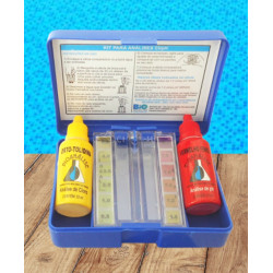Estojo de testes Bio Análise, cloro e pH