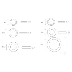 Kit de Anéis O’ring Multiuso, 10 a 19 mm, Blukit Kit de Anéis O’ring Multiuso, 10 a 19 mm, Blukit