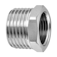 Bucha de redução cromada roscas 1/2" x 3/8", Blukit