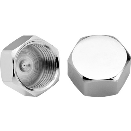 Cap latão cromado, rosqueável metal 1/2" - Blukit Cap latão cromado, rosqueável metal 1/2" - Blukit