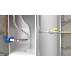 Registro de esfera, 1/2", niquelado, água e gás, Blukit Registro de esfera, 1/2", niquelado, água e gás, Blukit