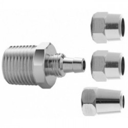 Adaptador Blukit p/ filtros rosca macho 1/2" x saída espigão c/ porcas tamanhos diversos Adaptador Blukit p/ filtros rosca macho 1/2" x saída espigão c/ porcas tamanhos diversos