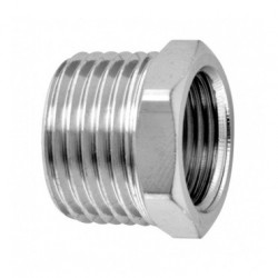 Bucha de redução cromada 3/4" x 1/2", Blukit Bucha de redução cromada 3/4" x 1/2", Blukit