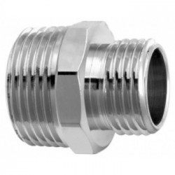 Niple de redução 3/4" x 1/2", cromado, Blukit Niple de redução 3/4" x 1/2", cromado, Blukit