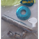 Válvula de regulagem de vazão (registro), rosca longa 1/2", saída para ligação de purificadores de água, Blukit