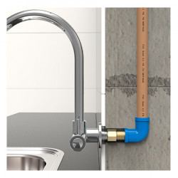 Aumento de latão para torneiras, M x F 1/2", 36 mm, Blukit Aumento de latão para torneiras, M x F 1/2", 36 mm, Blukit