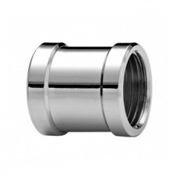 Luva de latão cromada r. 3/4" Blukit Luva de latão cromada r. 3/4" Blukit