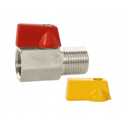 Registro de esfera, 3/4", niquelado, água e gás, Blukit Registro de esfera, 3/4", niquelado, água e gás, Blukit