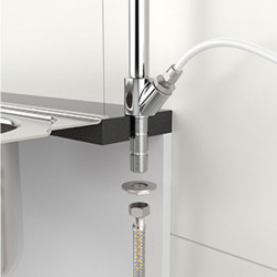 Conexão Tê cromada, 45º, tipo Y, roscas M longa x F x F 1/2", Blukit Conexão Tê cromada, 45º, tipo Y, roscas M longa x F x F 1/2", Blukit