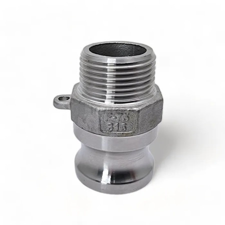 Camlock F Conector Rosca Macho BSP Inox 316 - 3/4 pol