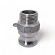 Camlock F Conector Rosca Macho BSP Inox 316 - 3/4 pol