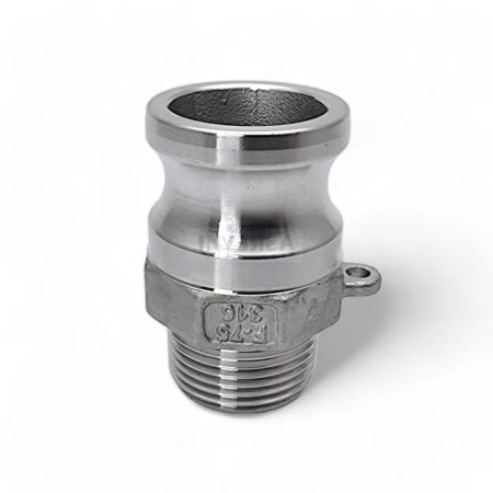 Camlock F Conector Rosca Macho BSP Inox 316 - 3/4 pol