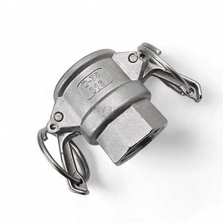 Camlock D Engate Rosca Femea BSP Inox 316 - 3/4 pol