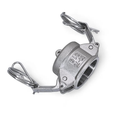 CamLock DC Engate Tampao Inox 316  - 3/4 pol