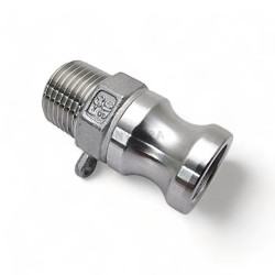 Camlock F Conector Rosca Macho BSP Inox 316 - 1/2 pol
