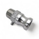 Camlock F Conector Rosca Macho BSP Inox 316 - 1/2 pol