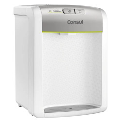 Purificador de água Consul CPB34 branco e prata, refrigeração eletrônica, bivolt Purificador de água Consul CPB34 branco e prata, refrigeração eletrônica, bivolt