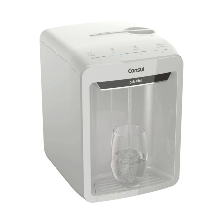 Purificador de água Consul CPB34 branco e prata, refrigeração eletrônica, bivolt
