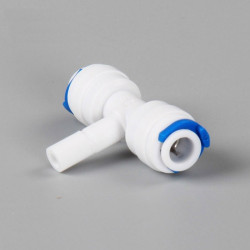 União em T  com engate rápido 1/4" x haste plug-in 1/4" x engate rápido 1/4" União em T  com engate rápido 1/4" x haste plug-in 1/4" x engate rápido 1/4"