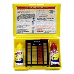 Estojo de testes Genco para cloro e pH Estojo de testes Genco para cloro e pH