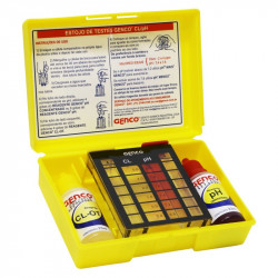 Estojo de testes Genco para cloro e pH Estojo de testes Genco para cloro e pH