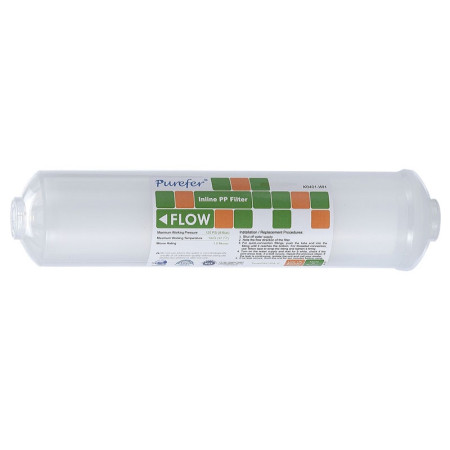 Pré-filtro de polipropileno em linha Purefer K33-11 K04-PP-NN", 5 micra