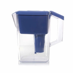Jarra purificadora alcalinizante, azul e transparente, Gorre Jarra purificadora alcalinizante, azul e transparente, Gorre