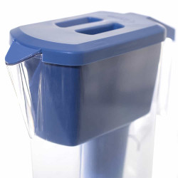 Jarra purificadora alcalinizante, azul e transparente, Gorre Jarra purificadora alcalinizante, azul e transparente, Gorre